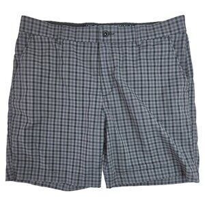 Nike Mens Gray Plaid Dri-Fit Golf Shorts Size 38